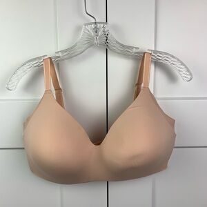 Knix Wing Woman Contour Bra In Size 7+ Wire Free Nude Pink